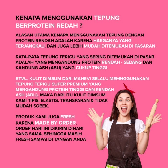 

Kulit Dimsum / Gyoza / Dumpling Premium Hand Made 100% Halal Isi 150