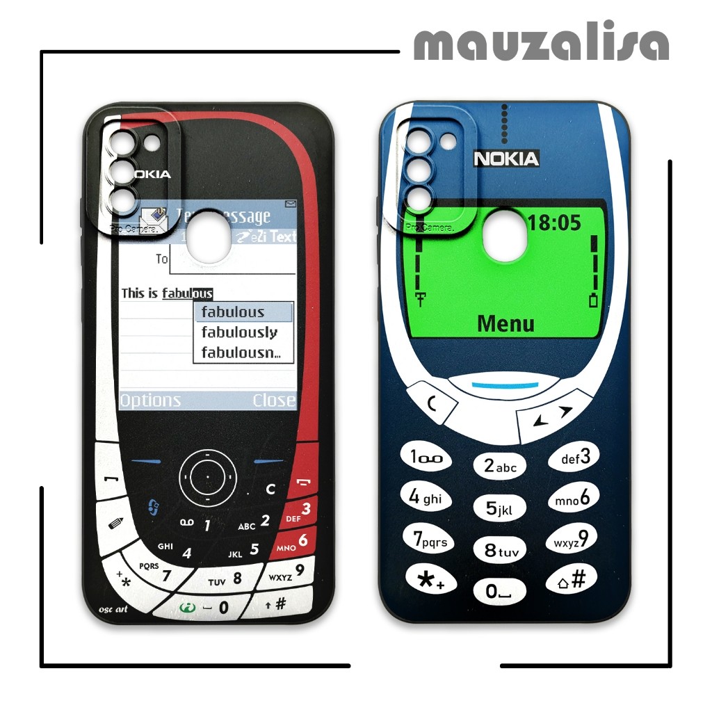 Case Samsung Galaxy A11 M11 Model Gambar Hp Jadul - Casing Softcase Silikon Tpu Motif Aeshtetik