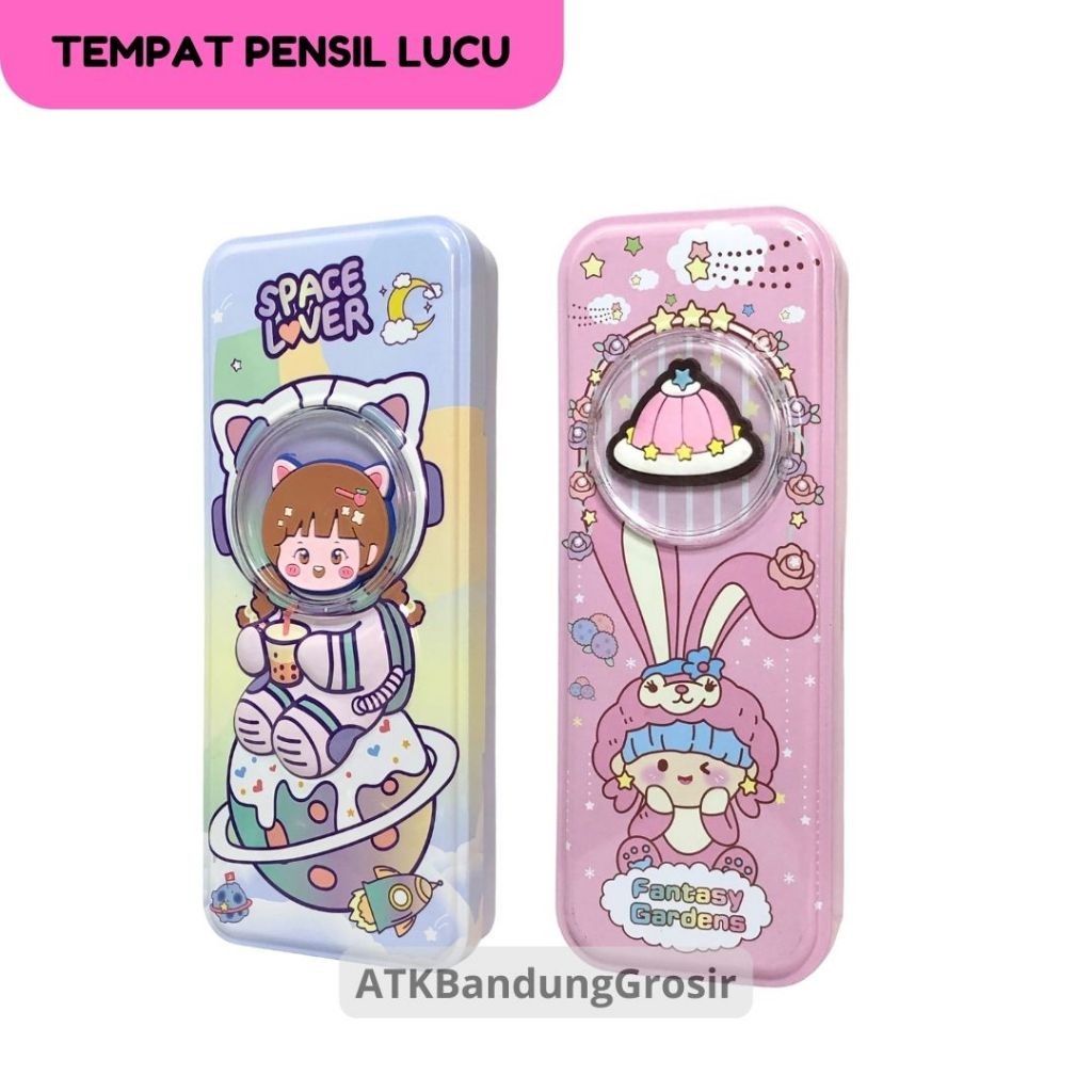 

Tempat Pensil Pencase Motif Space Lover / Fantasy Gardens / Pencase Tinplate Lucu Anak Pelajar - SATUAN- SHESB