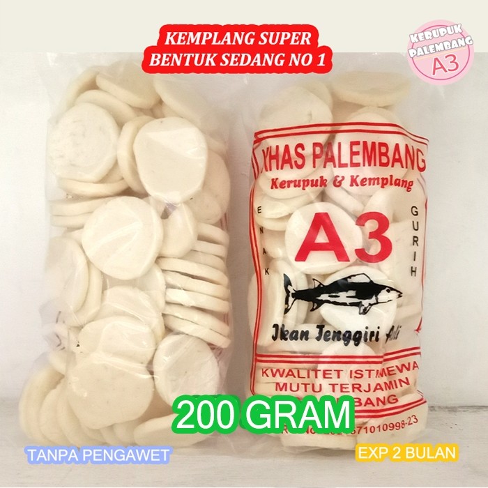 

KEMPLANG KANCING SUPER KERUPUK KANCING SUPER IKAN TENGGIRI KEMPLANG KOIN SEDANG KERUPUK BULAT SEDANG 200GR