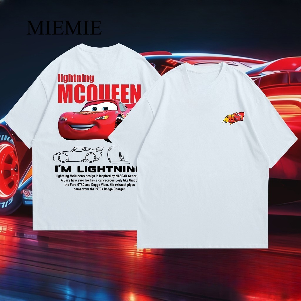 COD (Dikirim dalam 24 jam)MIEMIE. Kaos Couple Pasangan Lightning McQueen Dan Sally T- Shirt | Baju P