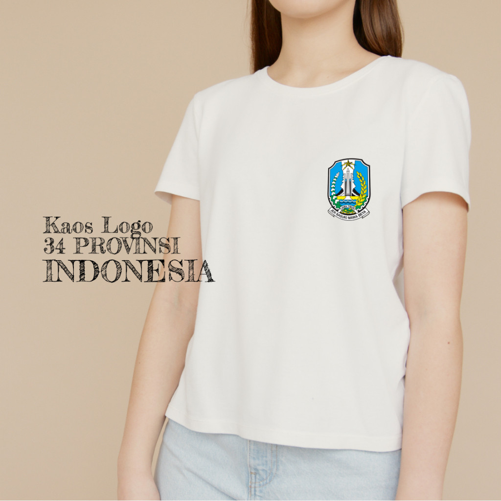 

Kaos logo 34 provinsi di Indonesia Sablon DTF