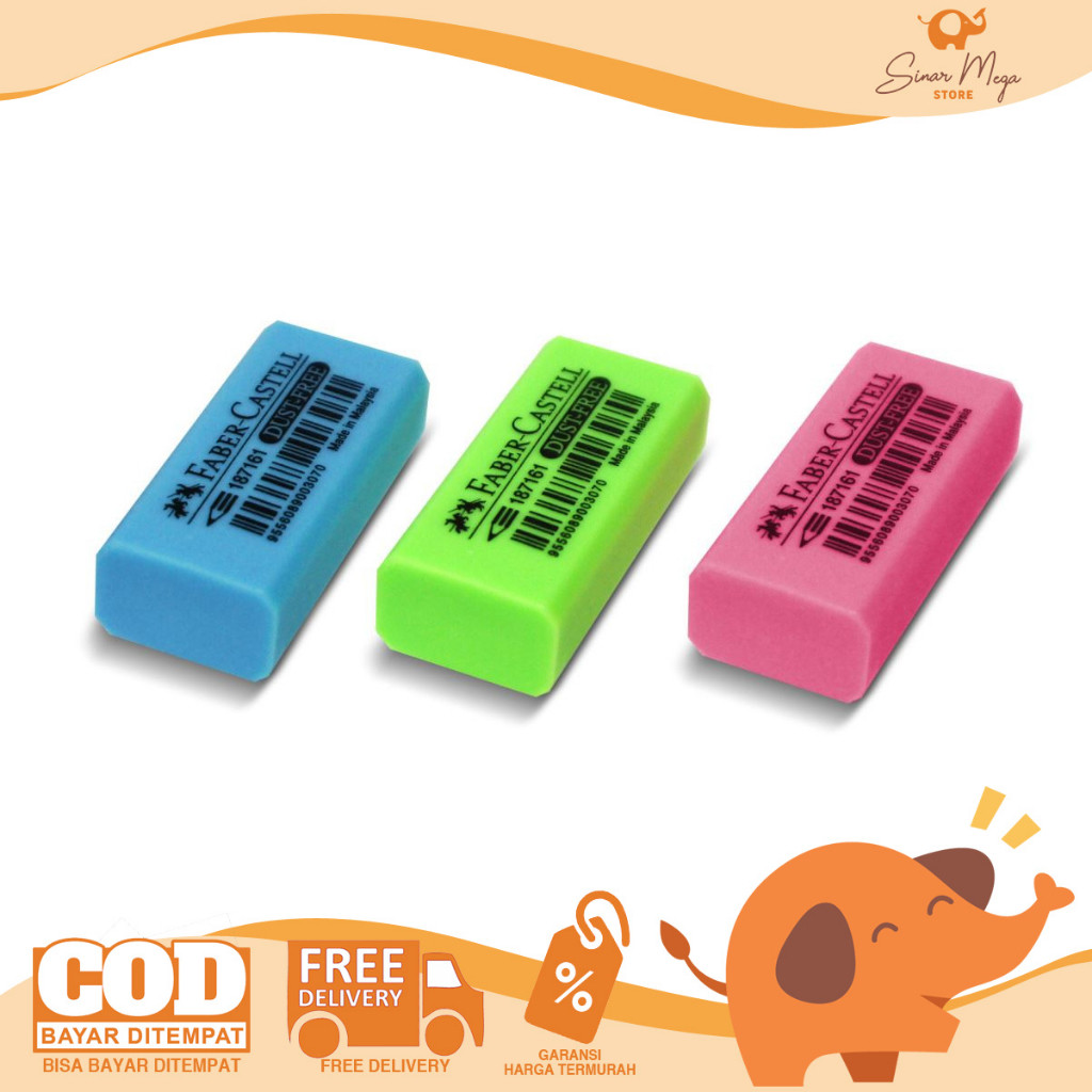 

Faber Castell Eraser Color 18 72 05 / Pengapus Warna Lucu Unik Murah