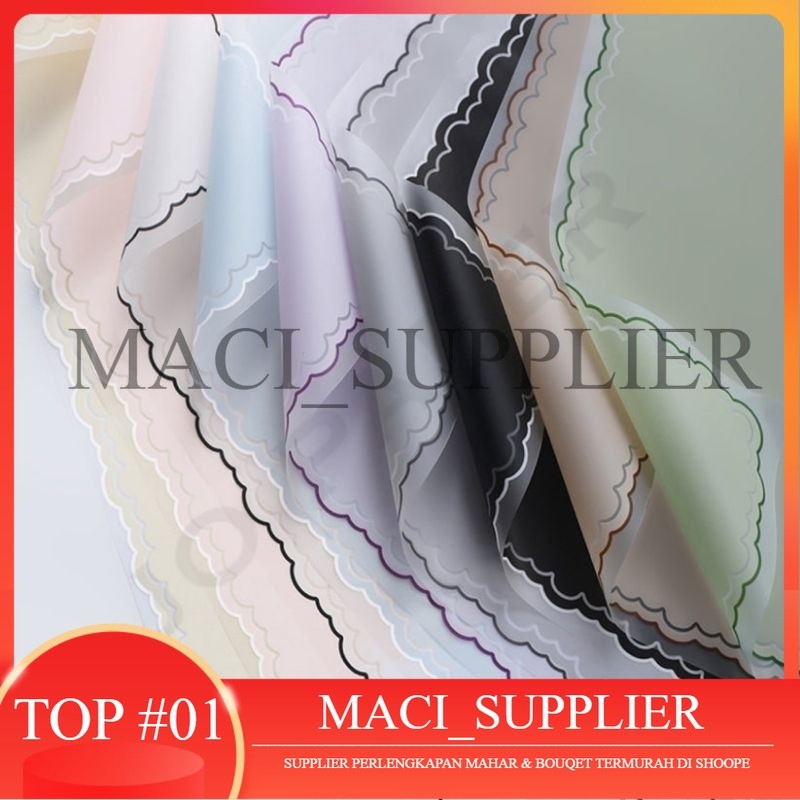 

MACISUPPLIER Cloud Kertas Bunga Paper Buket Motif Frame List Awan Cloud Kado Transparan Florist Cellophane