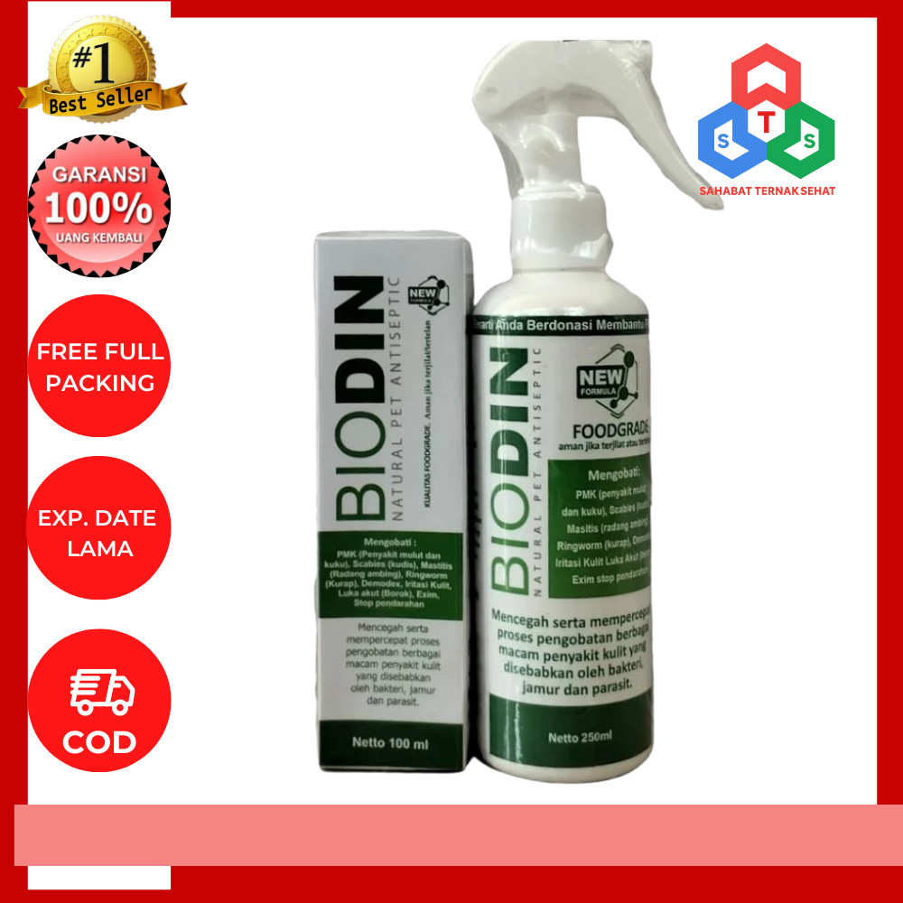 BIODIN Spray 100 ml dan 250 ml
