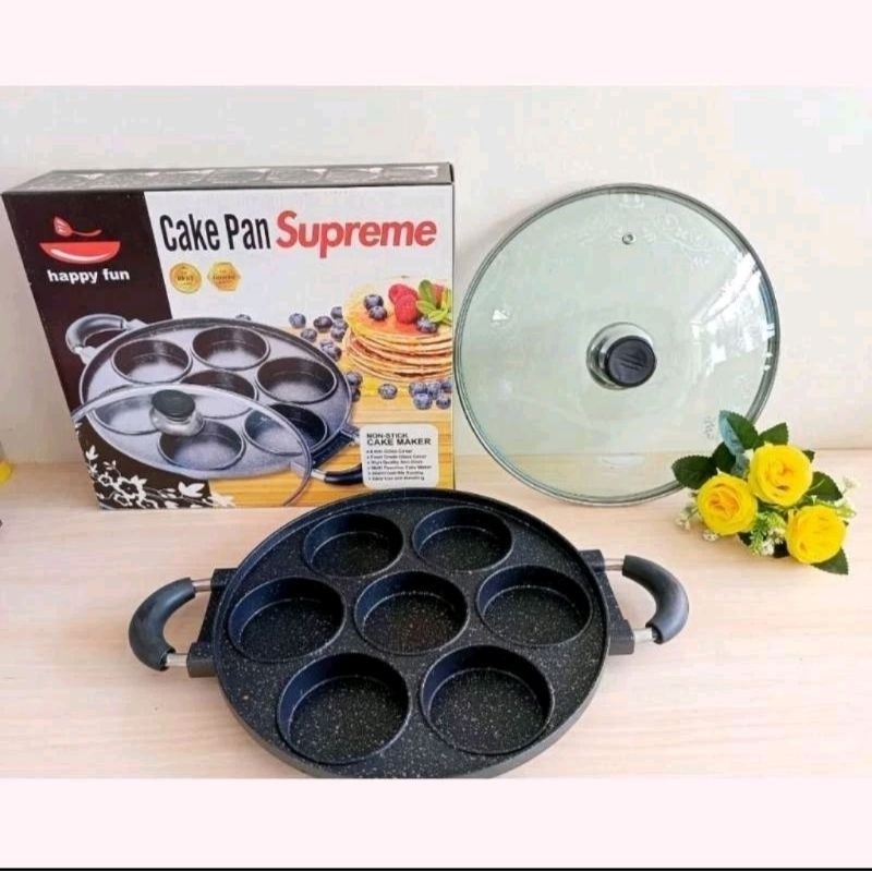 Cetakan Kue 8 Lubang datar Happy Fun / Cetakan Terang Bulan / Cetakan Martabak  / Cetakan Terang Bul