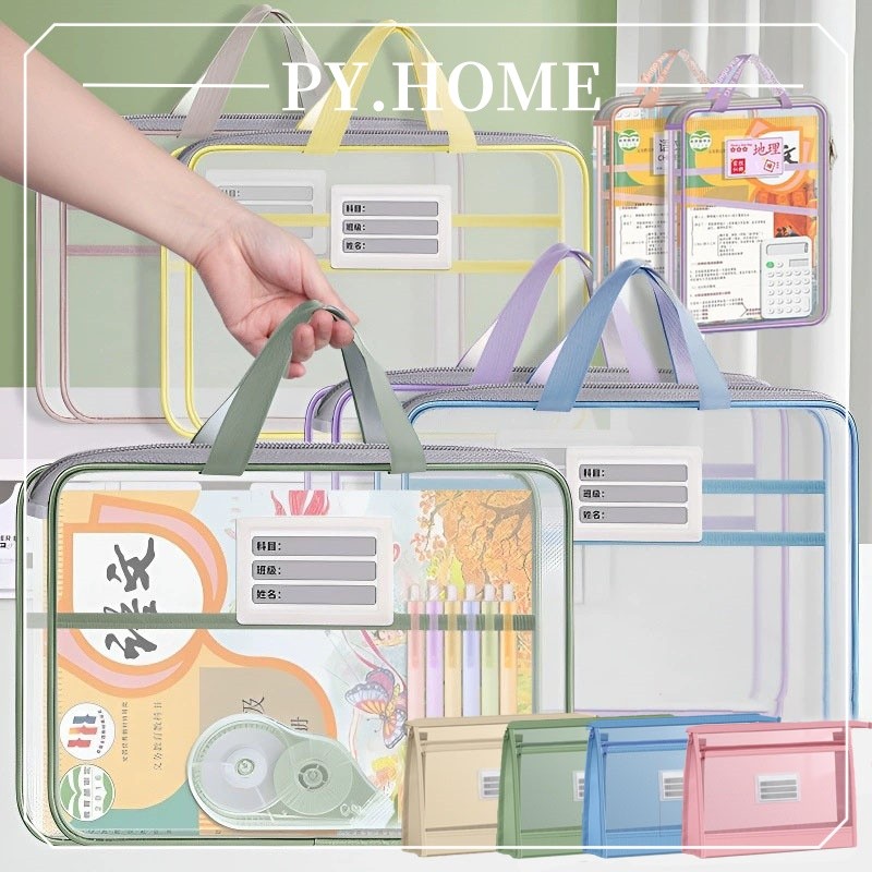 

Tas Penyimpanan Dokumen Transparan Mengental Tas Penyimpanan Tahan Air Tas Kertas Tes Bimbingan Jaring Yang Menebal