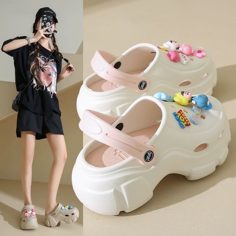 

PROMO GN-901-3 Sandal Baim EVA Rubber Wanita Import Yesplus Sandal Fuji 3D Sol Tebal Tinggi 7 CM AntiSlip