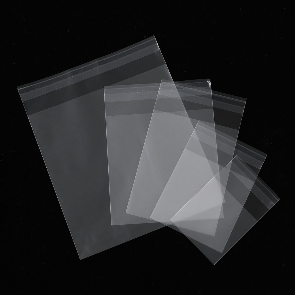 

100pcs/Set Transparent Packing Bag Self Adhesive Sealing Bags OPP Frosted Food Gift Bag Wedding Birthday Party Candy Gift Bags