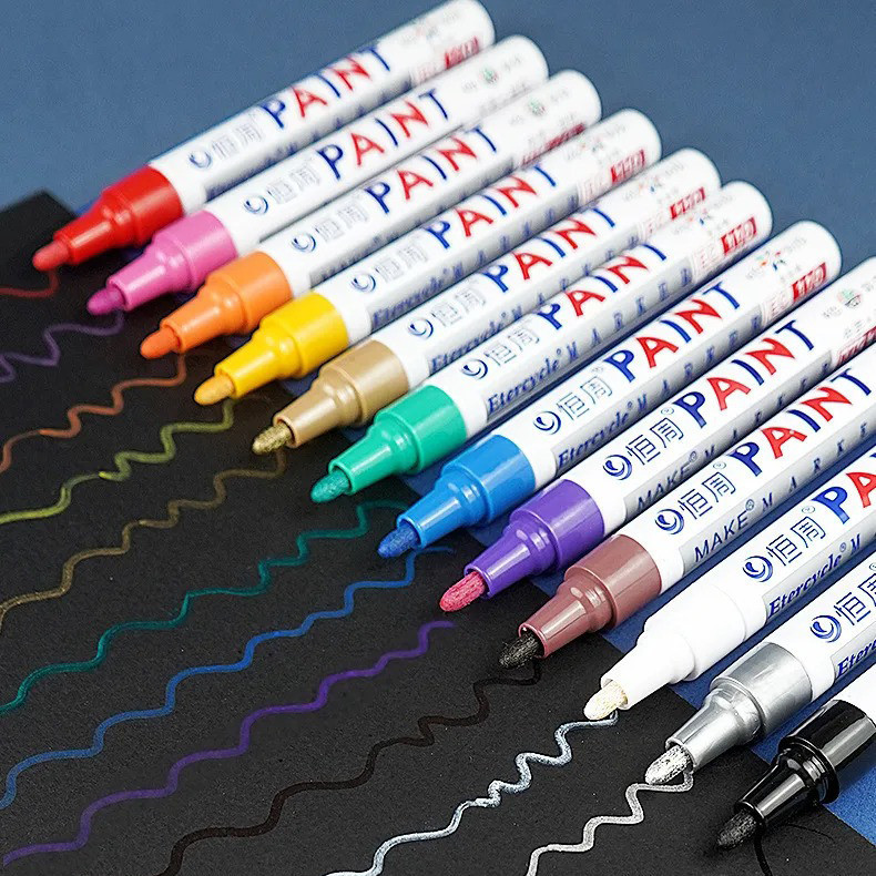 

LEONASTR Etercycle Spidol Ban Permanen Waterproof Quick Dry Oil Base Marker 2mm - EC110