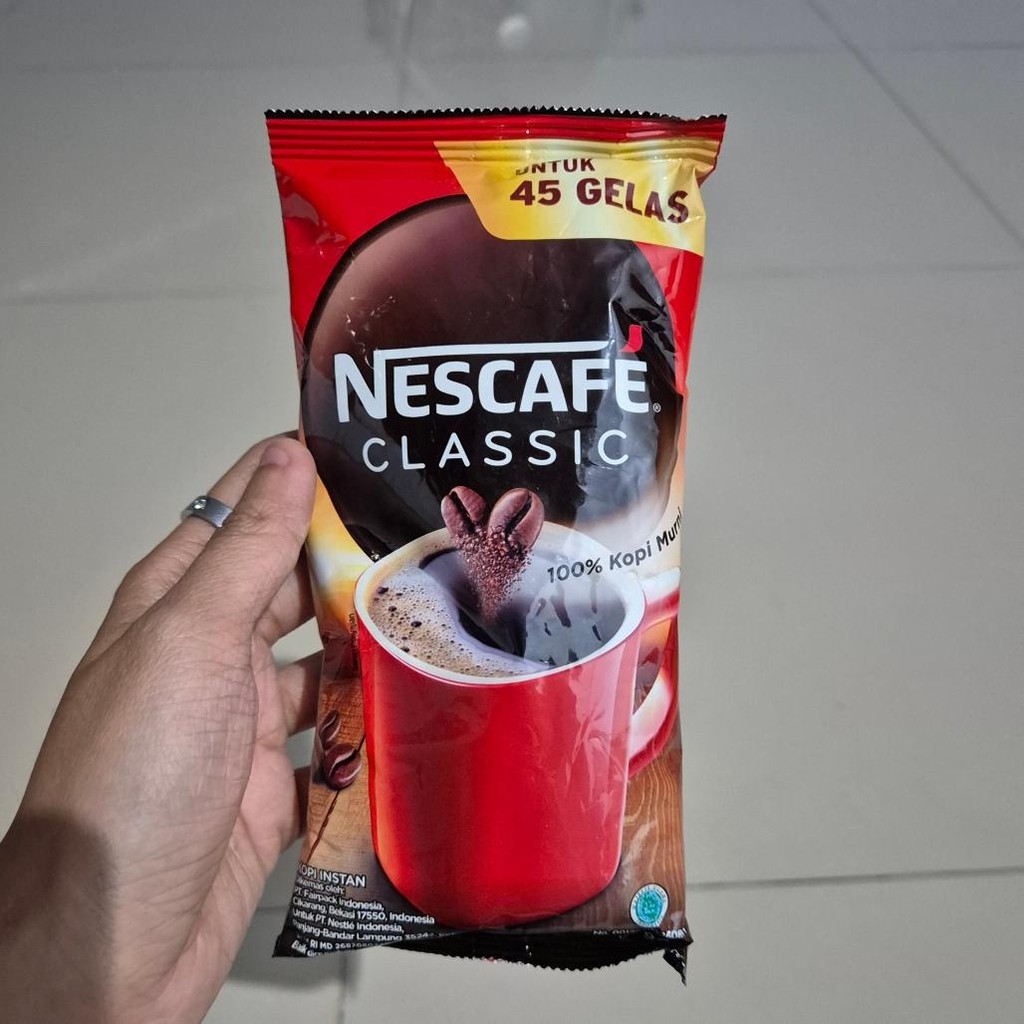 

Nescafe Classic kopi hitam bubuk coffee kemasan bag botol jar sachet 90gr / 45gr / 10 sachets / 60 sachets / 100gr / 200gr