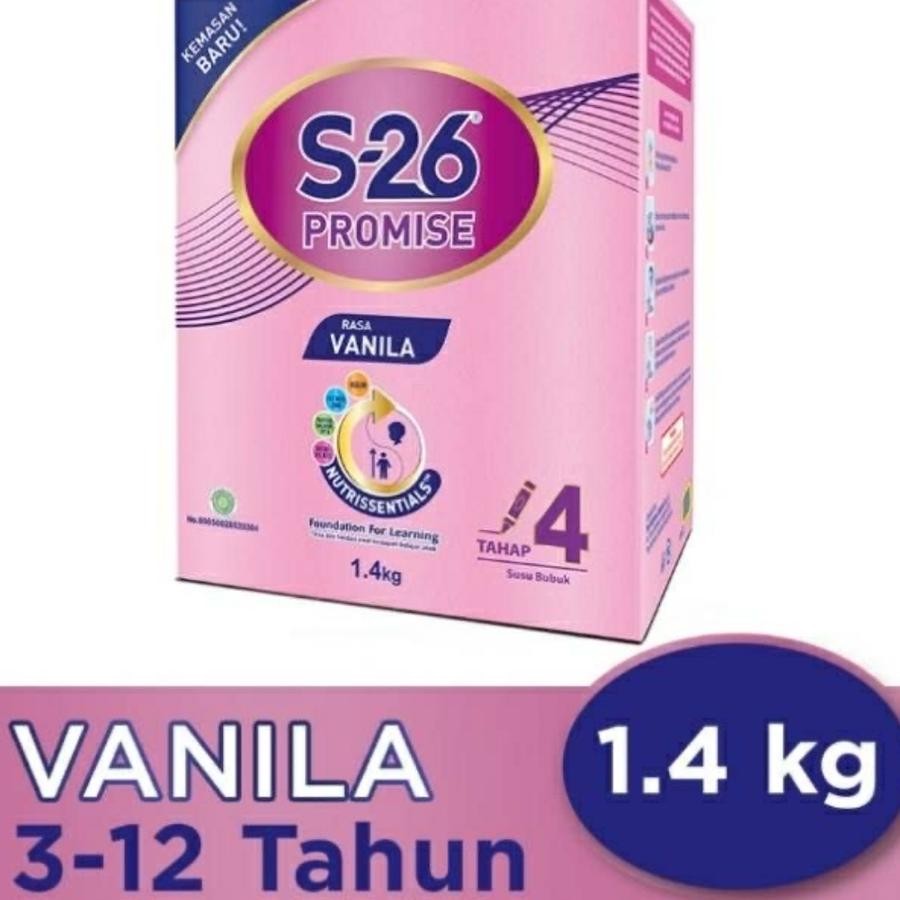 

Susu S-26 PROMISE Tahap 4 Susu Anak Usia 3-12 tahun 1400g