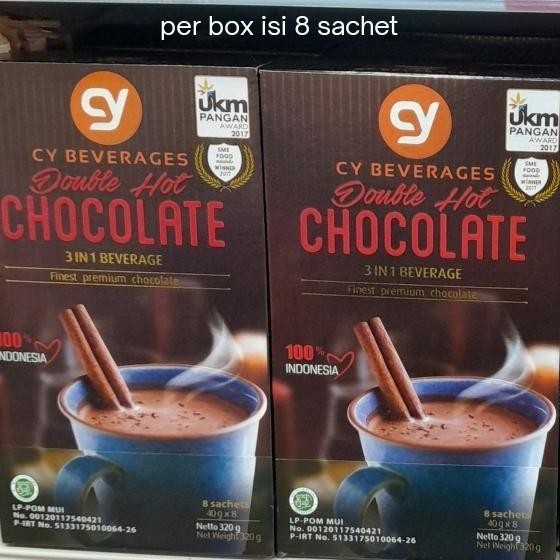 

CY Beverage Double Hot Chocolate 3in1 Minuman Coklat ( isi 8 sachets )