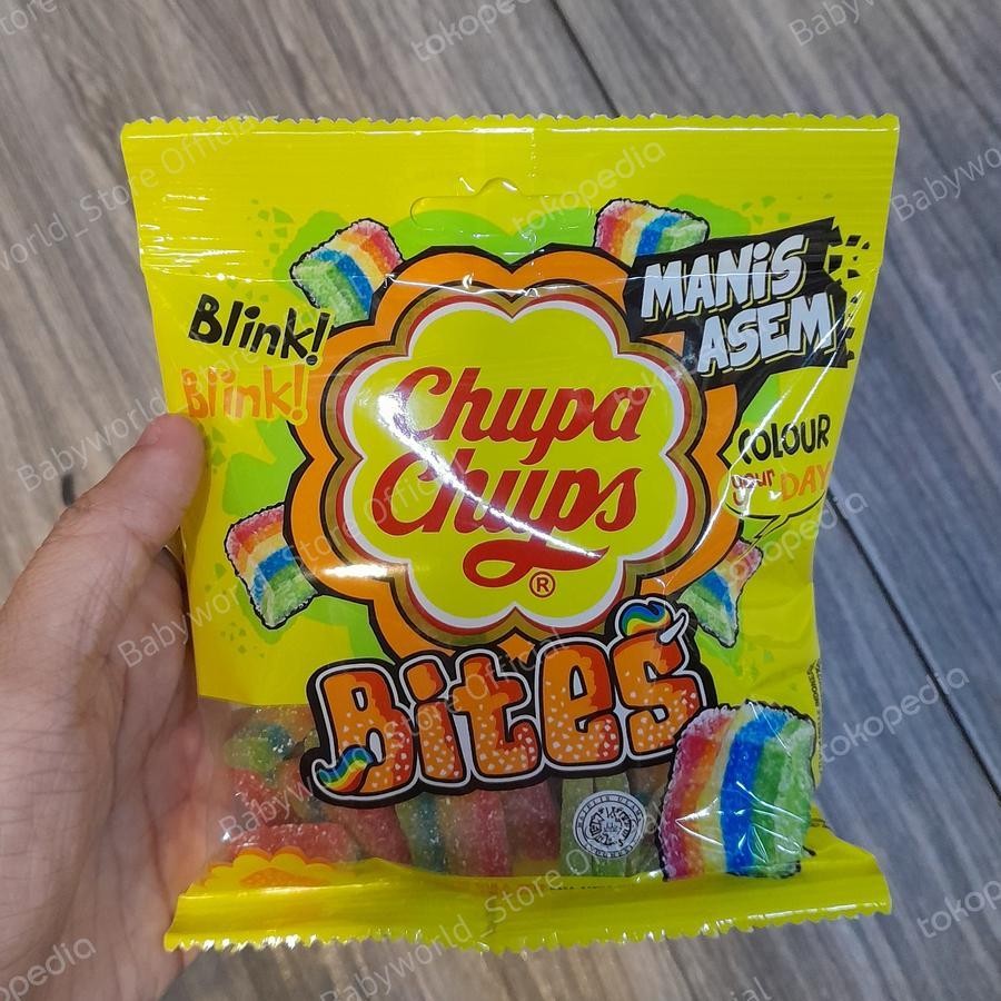 

Chupa Chups Sour Bites Permen Jeli Manis Asem Aneka Buah
