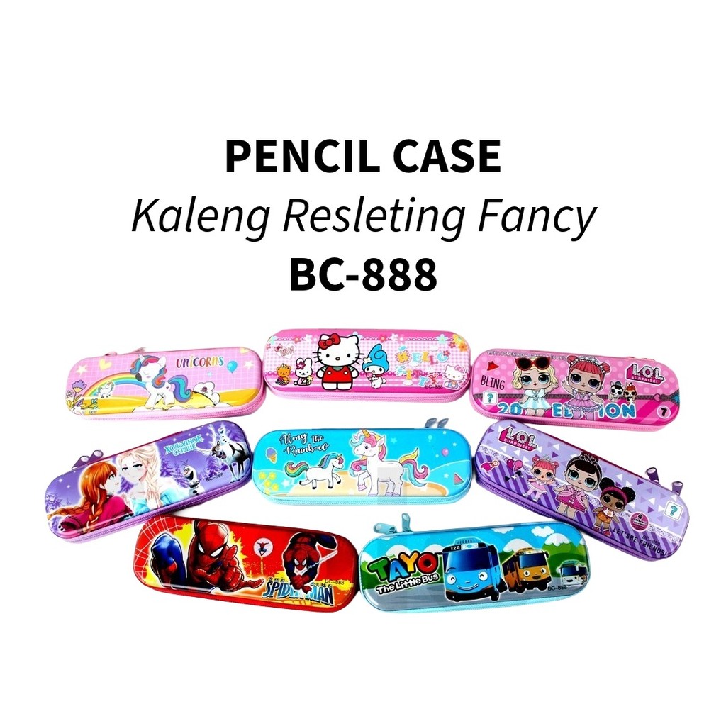 

♚Kotak pensil kaleng resleting BESAR karakter BC666♚
