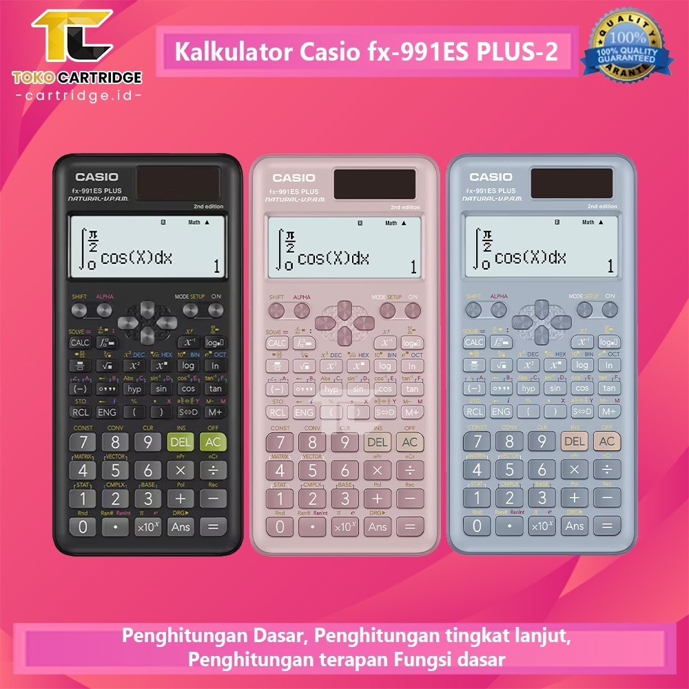 

Kalkulator Casio fx-991ES PLUS-2 Calculator Scientific Ilmiah Standar FX-991ID PLUS-2 Original