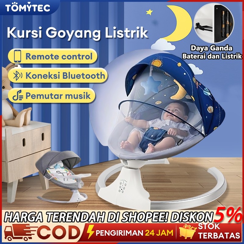 Ayunan Bayi Otomatis Elektrik Automatic Baby Swing  ayunan bayi otomatisasi Tempat Tidur Bayi Goyang
