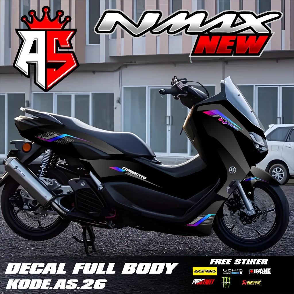 (COD) Decal Sticker FullBody Yamaha Nmax 155 New 2020 2021 2022 2023 2024 Sticker Decal Nmax New Des