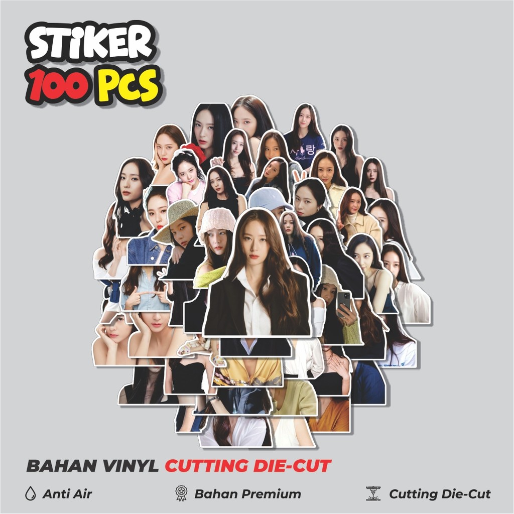

Terbaru! 50 pcs Stiker F(X) KRYSTAL Dekorasi Lucu Kreatif untuk Notebook, Skateboard, HP