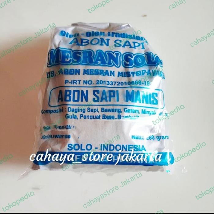 

Abon Sapi Manis Mesran Solo Original