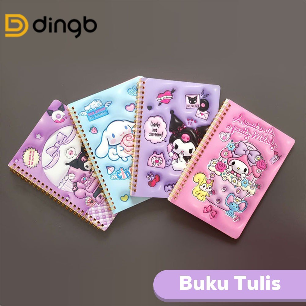 

DINGB Buku Tulis Catatan Bergaris Spiral Ruled Notebook Sanrio A5 38 Lembar SH-32K-3205