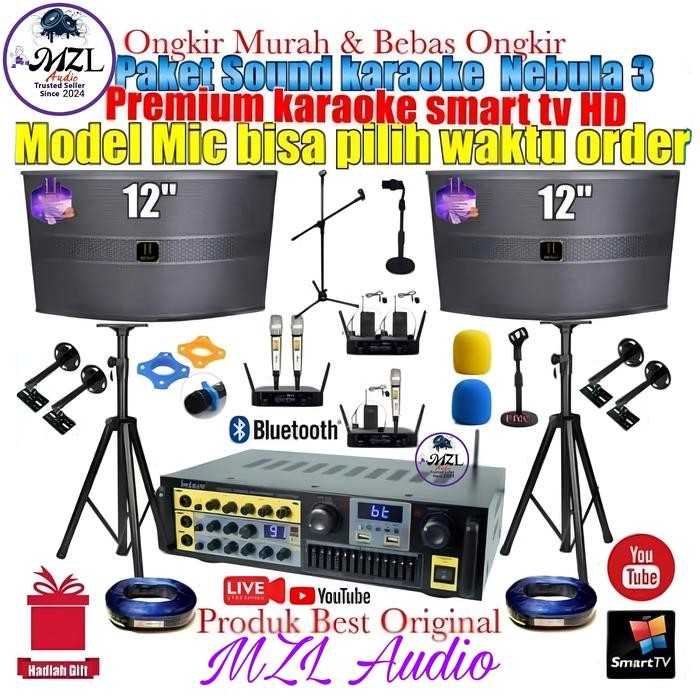 Paket Sound karaoke Room 12 inch Hicraft Nebula 3 Original Premiums Hd audio
