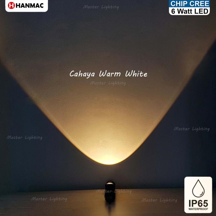 H257 Lampu dinding led 6w taman pilar sorot waterproof outdoor