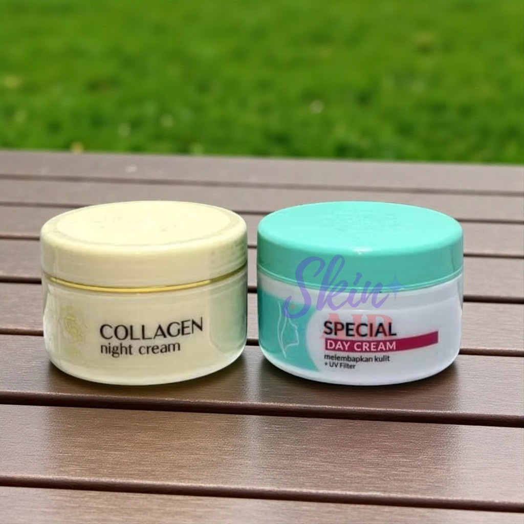 Viva Cream Day Special + Night Cream Collagen – Paket Krim Wajah Siang Malam