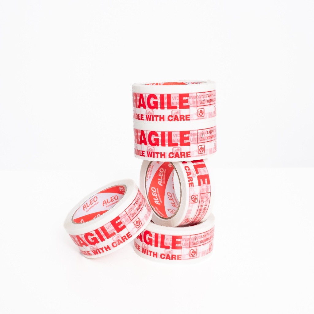 

Lakban Fragile Unboxing Jangan Dibanting 45mm x 100 Yard Wajib Unboxing ALEO