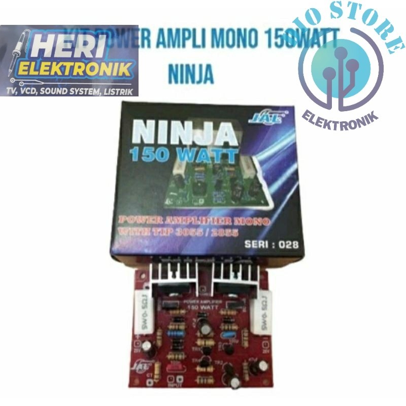 Kit Power Amplifier mono ninja 150 watt Plus TR