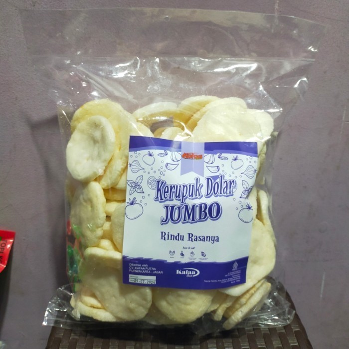 

Snack cemilan kerupuk kemplang dolar jumbo 300gr