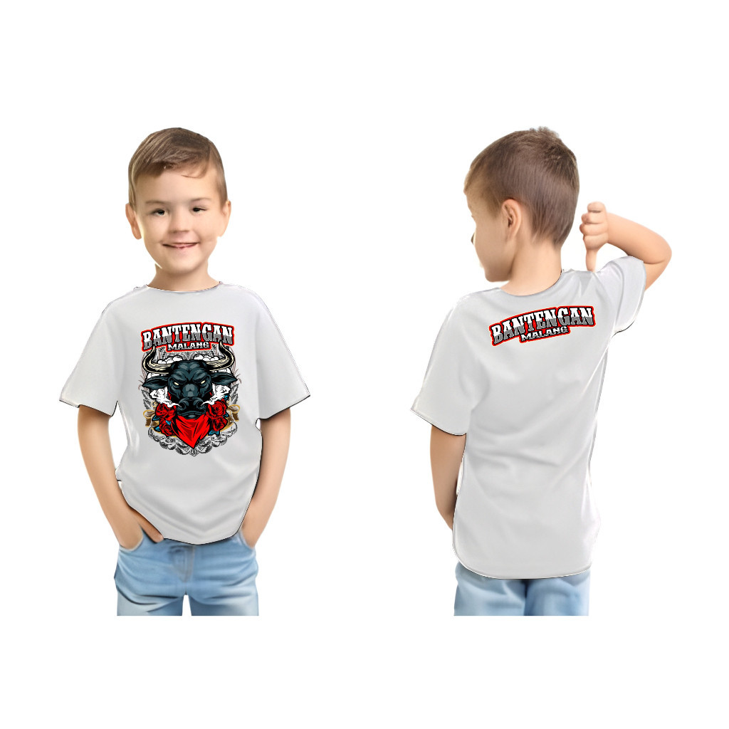 Sumber Rezeki baju kaos anak BANTENGAN Mberot bahan adem / kaos bantengan anak-anak viral / kaos mbe