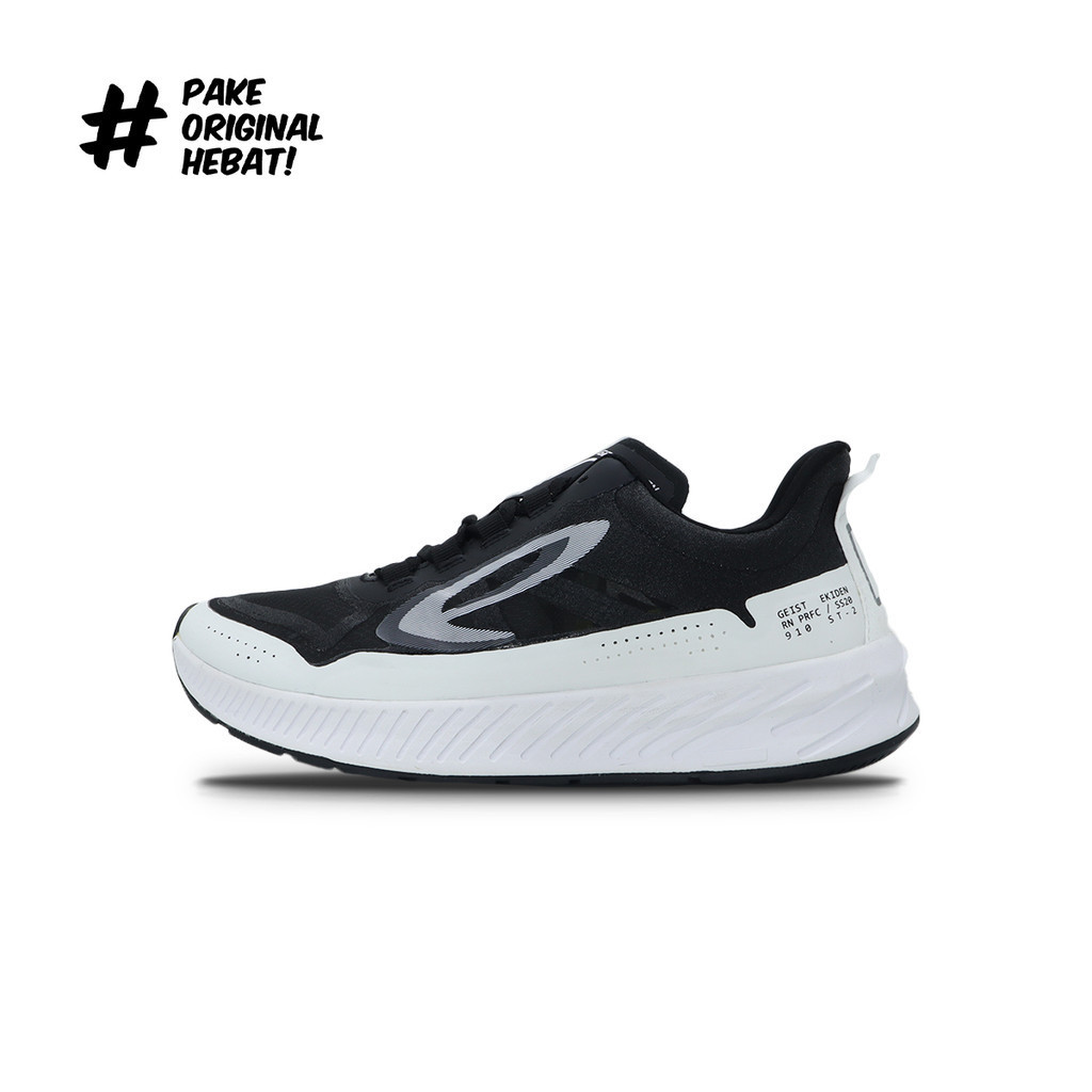 910 Nineten Sepatu Running Geist Ekiden - Hitam/Putih