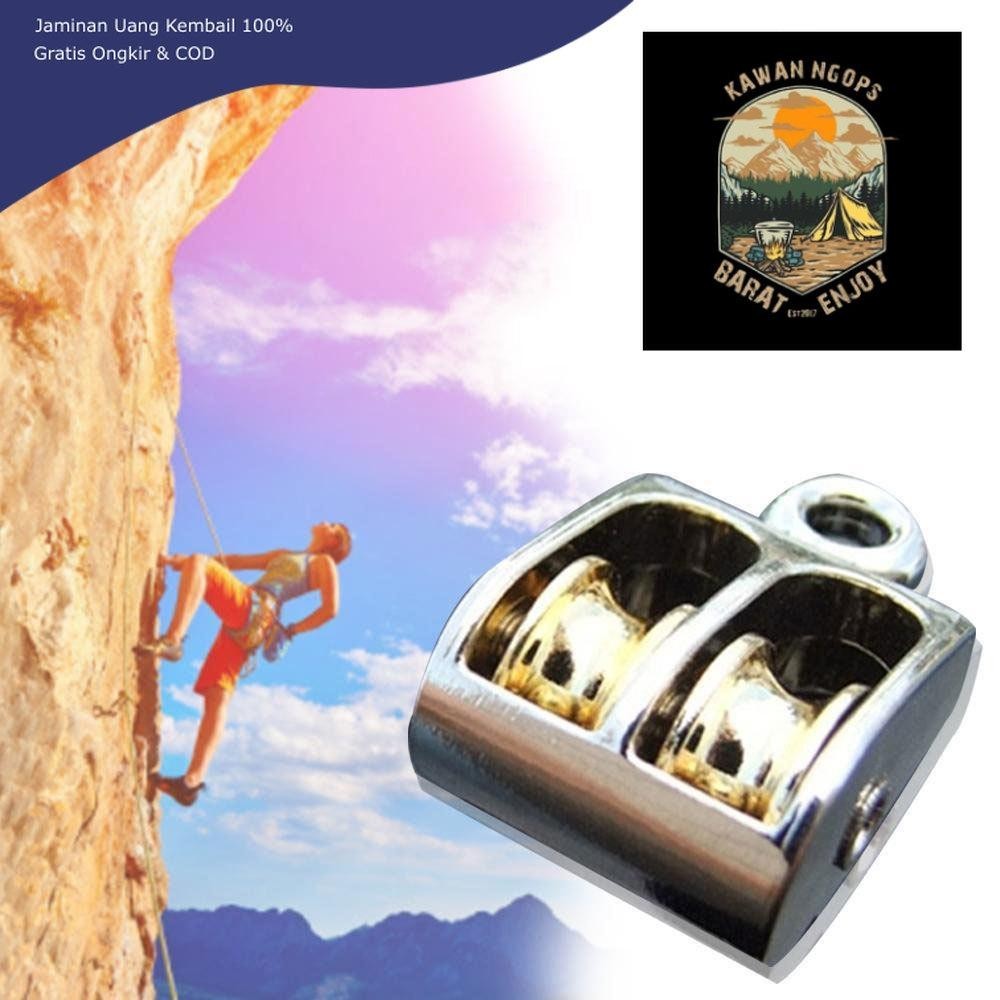 ASOL Katrol Kerekan Mini Swivel Pulley Double Wheel 36mm - RB36
POWERTEC Mini Pulley Katrol Kerekan 