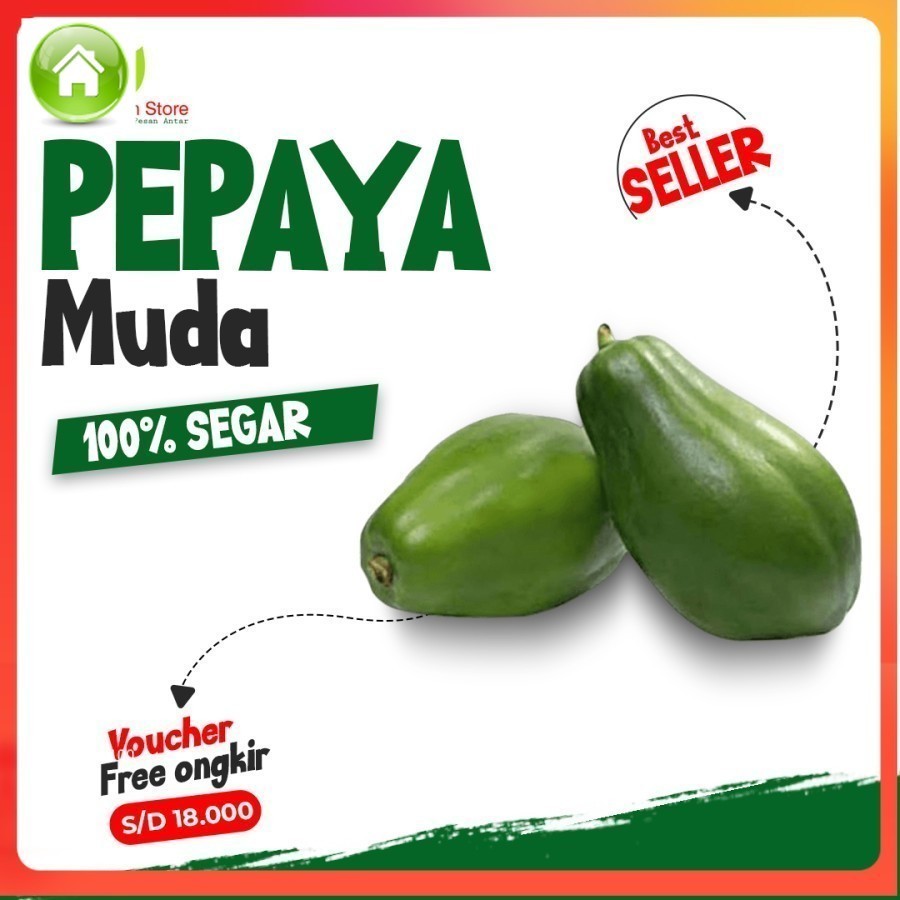 

Pepaya Muda Per Buah Sayur Sayuran Segar Fresh Tiap Hari / Pasar Keputran / Kualitas Market