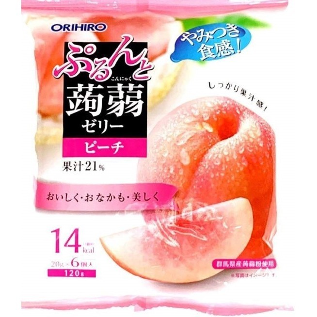 

Orihiro Purunto Konjac Jelly Pouch Peach / Rasa Buah Persik 120 Gr