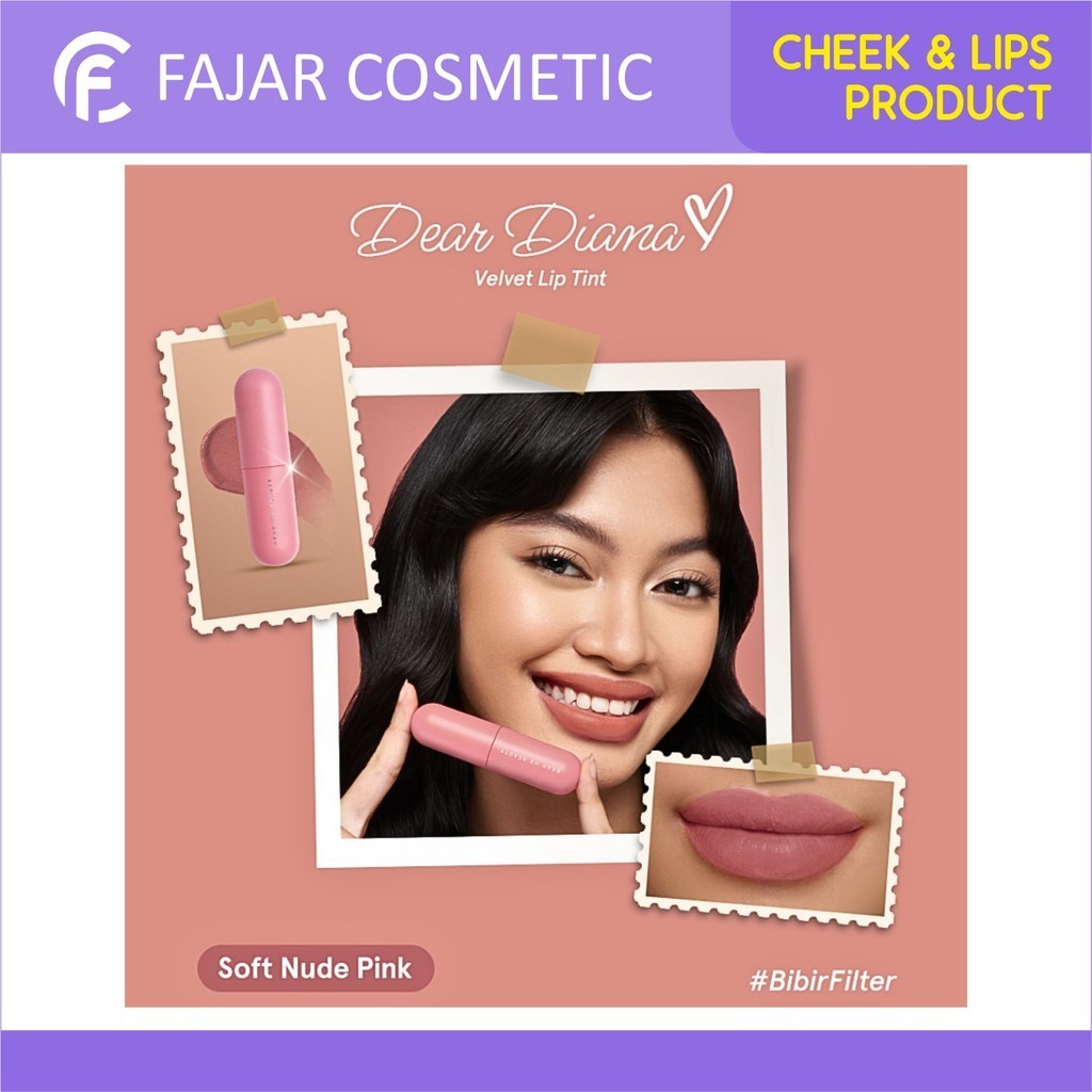 FAJARCOSMETIC - Dear Me Beauty Velvet Lip Tint 02 Dear Diana