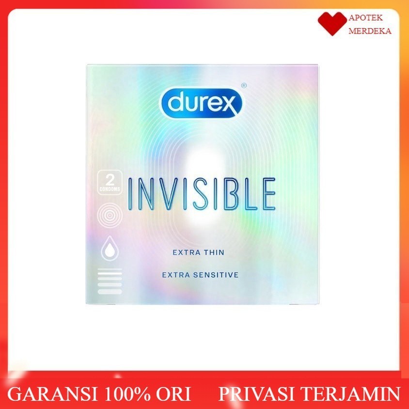 Durex Invisible 2s - Kondom Paling Tipis / Durex Invisible Intense 10s - Kondom Extra Tipis Pria