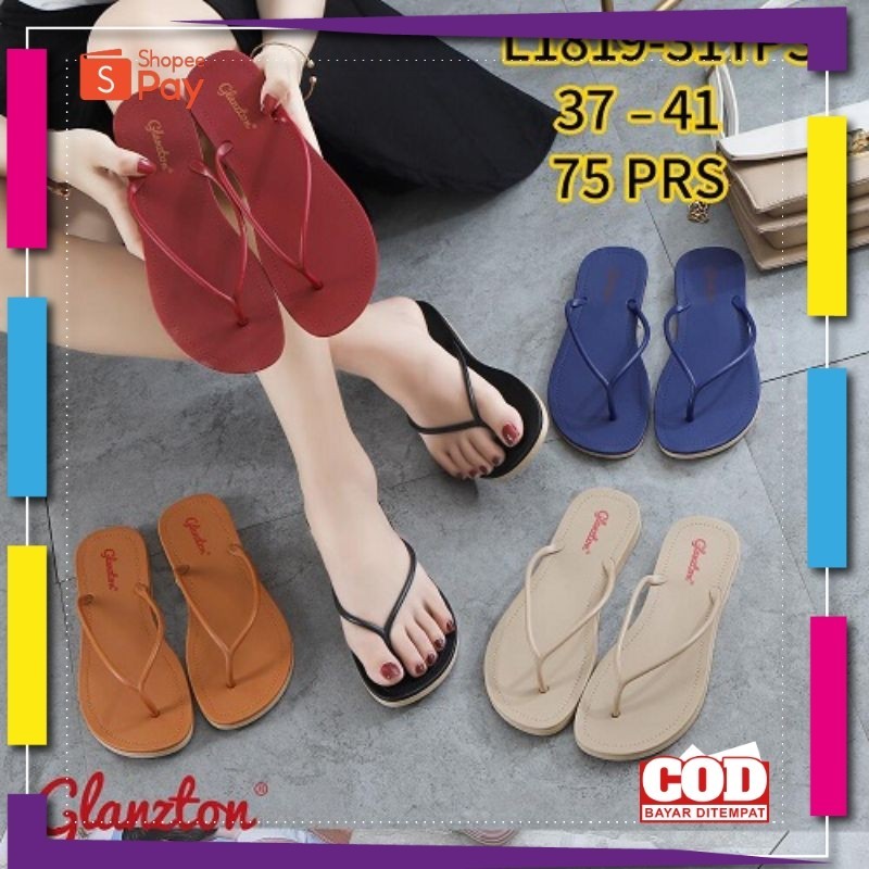 [PREMIUM ORIGINAL] SANDAL WANITA JELLY JEPIT KECIL DOFF GLANZTON JLT L 1819 - 31 VPS SIZE 37-41 BISA
