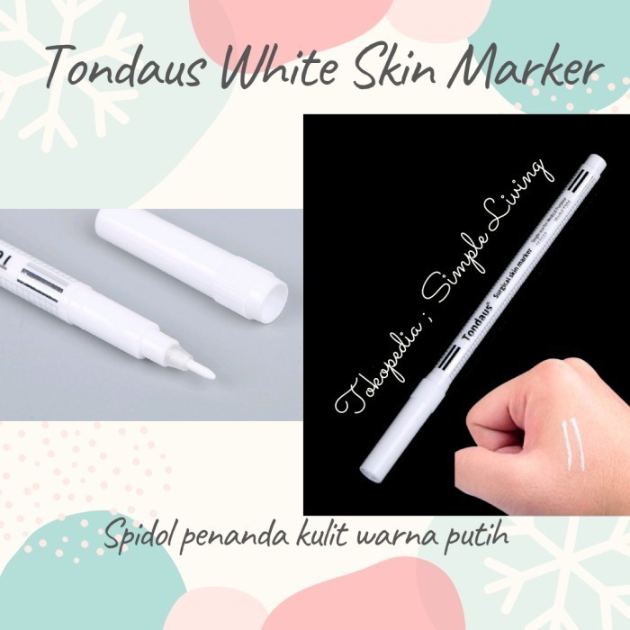 

Tondaus White Skin Marker - Spidol Pen Penanda Kulit Warna Putih