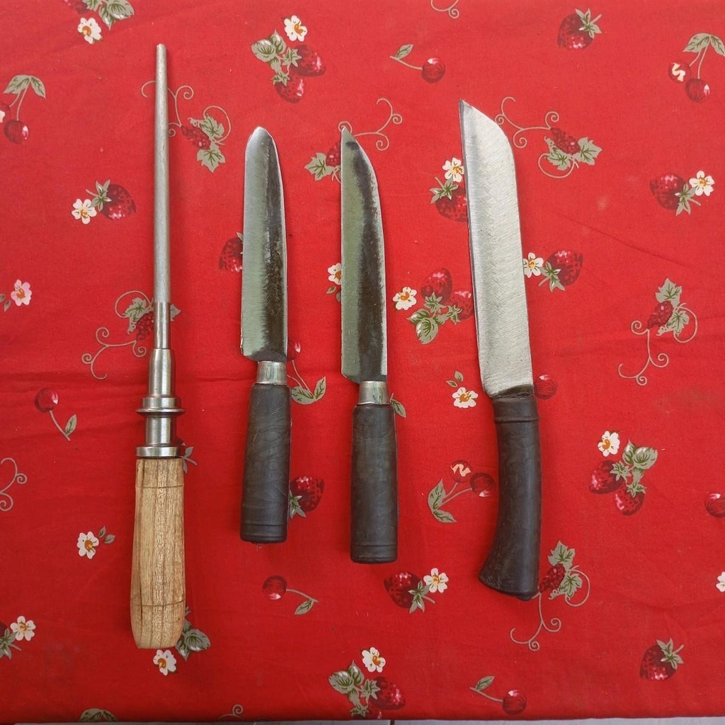 3pcs pisau dapur super tajam free asahan kristal