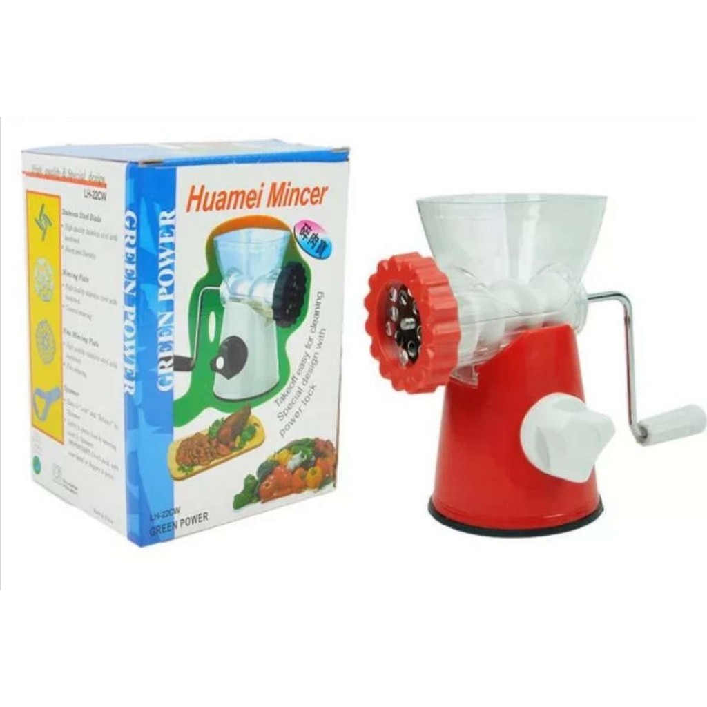 Meat Grinder Manual / Gilingan Sayur N Daging Manual Plastik / Lh22Cw