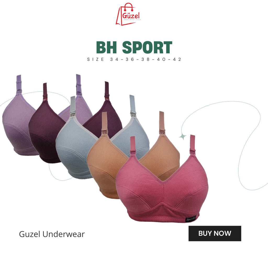 BH Sport Bra Wanita Remaja /BH Tanpa Kawat Busa Tipis Cup Kecil