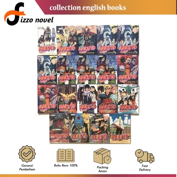 Komik Manga Naruto, Vol. 1-72 (English) - Fizzo Novel