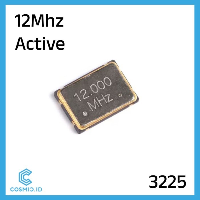 Crystal 12MHz Active 4 pin Xtal 12 MHz Aktif 4pin 4P SMD 3225