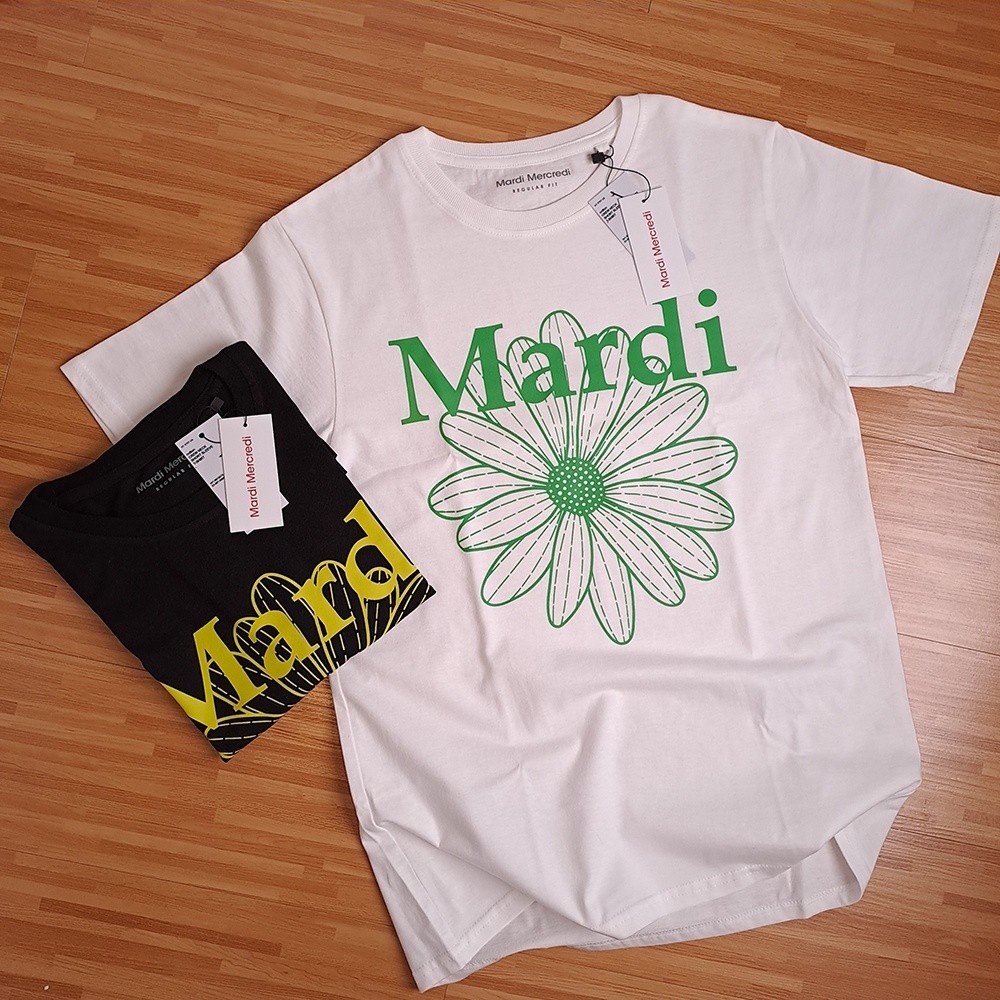 H Stars - Kaos Wanita Baju Atasan Perempuan Cewek Cewe Branded Cotton Premium MAR BASIC BUNGA S M L 