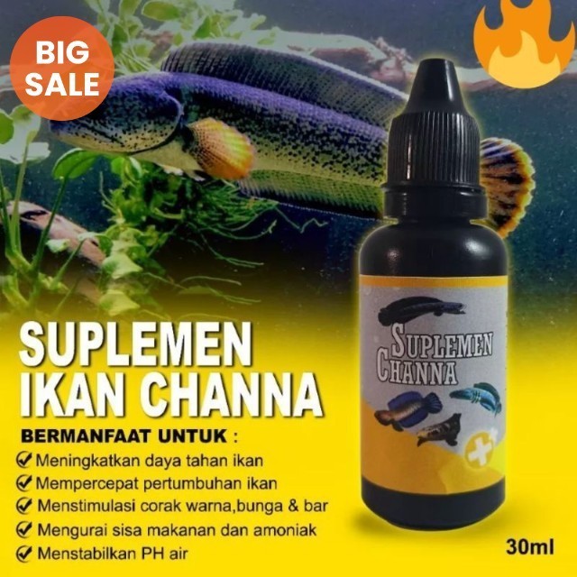 Suplemen ikan chana / obat probiotik chana mutasi warna / supleman ikan / mutasi warna ikan chana / 