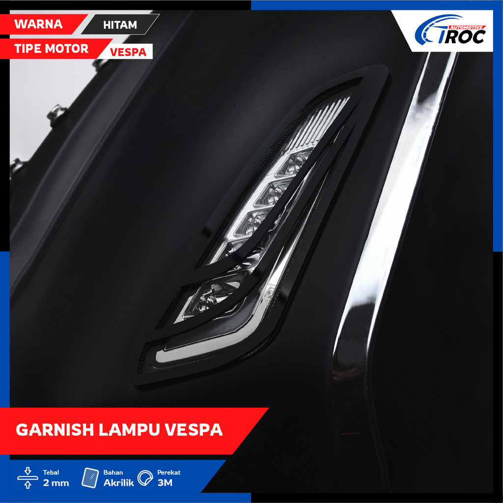 NSA GARNISH COVER LAMPU SEIN VESPA SPRINT DEPAN BELAKANG COVER LAMPU SEIN VESPA GRILL  LAMPU SEIN VE