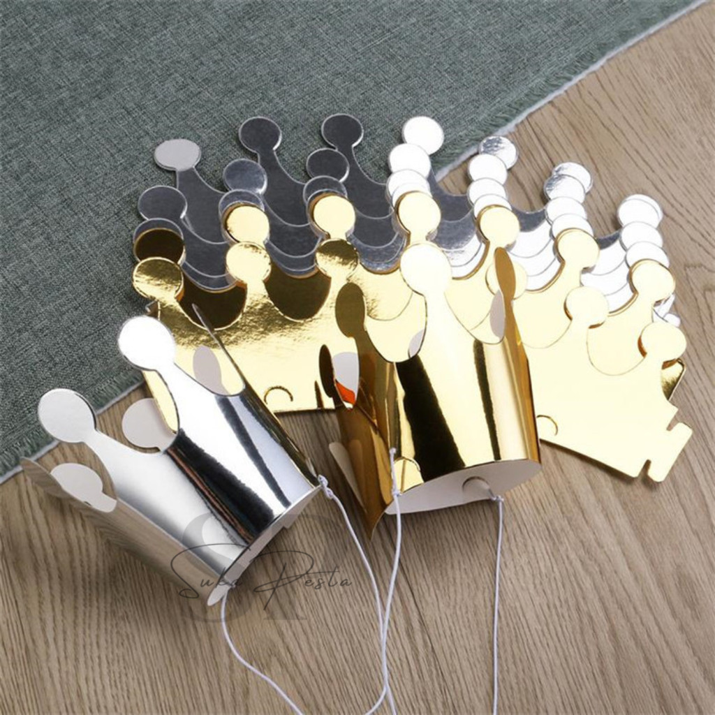 Topi Mahkota Mini / Topi Ultah Dewasa / Mahkota Ulang Tahun Anak