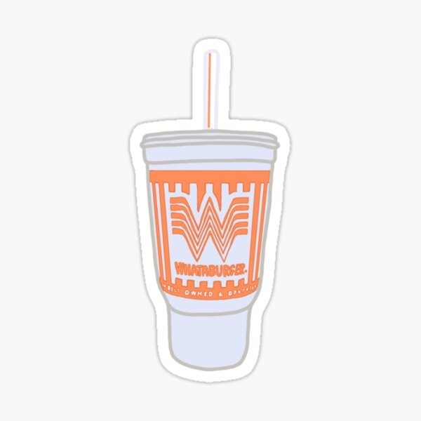 

Whataburger Cup 5PCS Stickers for Cute Stickers Background Living Room Laptop Kid Decorations Home Bumper Anime Room Wall